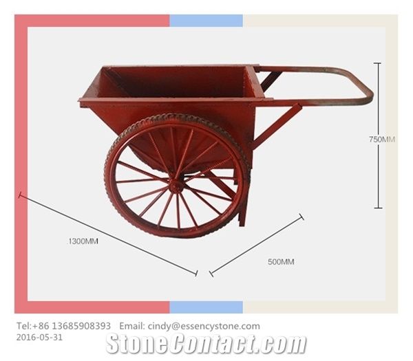 Load Moving Trolley, Hand Buggy, Concrete Buggy / Concrete Cart for Construction Jobsite/ Garden/ Industry