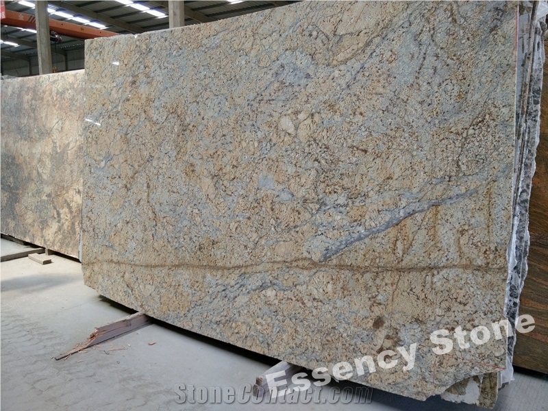 Polished Golden Beach Granite Slabs,Giallo Golden Beach Sand Granite