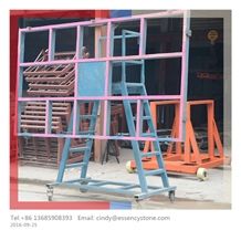 Tilting Slab Transport Cart,Tilt Table Granite Cart,Stone Transport Cart with Tilting Top, a Frame Tilting Table