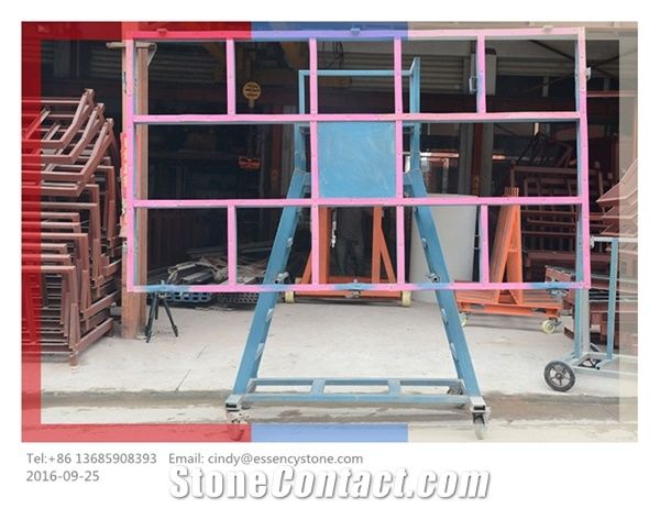 Tilting Slab Transport Cart,Tilt Table Granite Cart,Stone Transport Cart with Tilting Top, a Frame Tilting Table