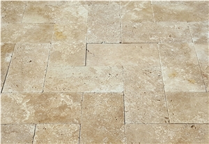 Tumbled Walnut Travertine Pavers