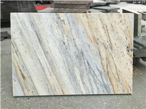 Ariston Gold Granite Polished Gangsaw Slab and Bookmatched Floor & Wall Tile, Pavers