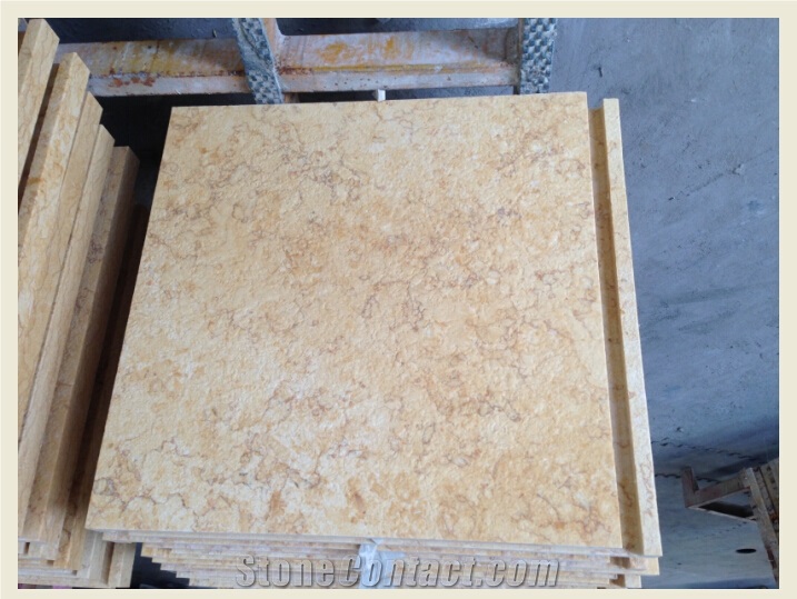 Egyptian Yellow Marble Acid Washed and Brushed Tiles and Dropface, Cut-To-Size, Pool Coping, Pavers, Wall Cladding, Wallstone, Coble, Kerb, Facade Stone, Step Treads, Stair, Risers,Staircase, Stair Th