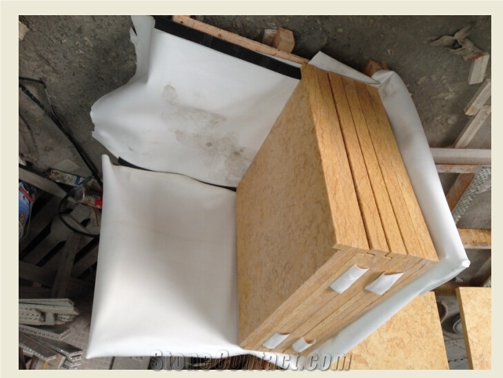 Egyptian Yellow Marble Acid Washed and Brushed Tiles and Dropface, Cut-To-Size, Pool Coping, Pavers, Wall Cladding, Wallstone, Coble, Kerb, Facade Stone, Step Treads, Stair, Risers,Staircase, Stair Th
