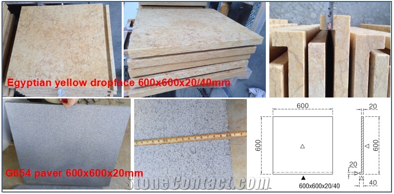 Egyptian Yellow Marble Acid Washed and Brushed Tiles and Dropface, Cut-To-Size, Pool Coping, Pavers, Wall Cladding, Wallstone, Coble, Kerb, Facade Stone, Step Treads, Stair, Risers,Staircase, Stair Th