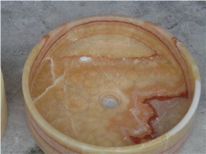 Natural Stone Butter Onyx Wash Basin