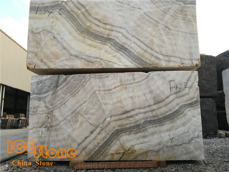 Beige Onyx Block Large Quantity