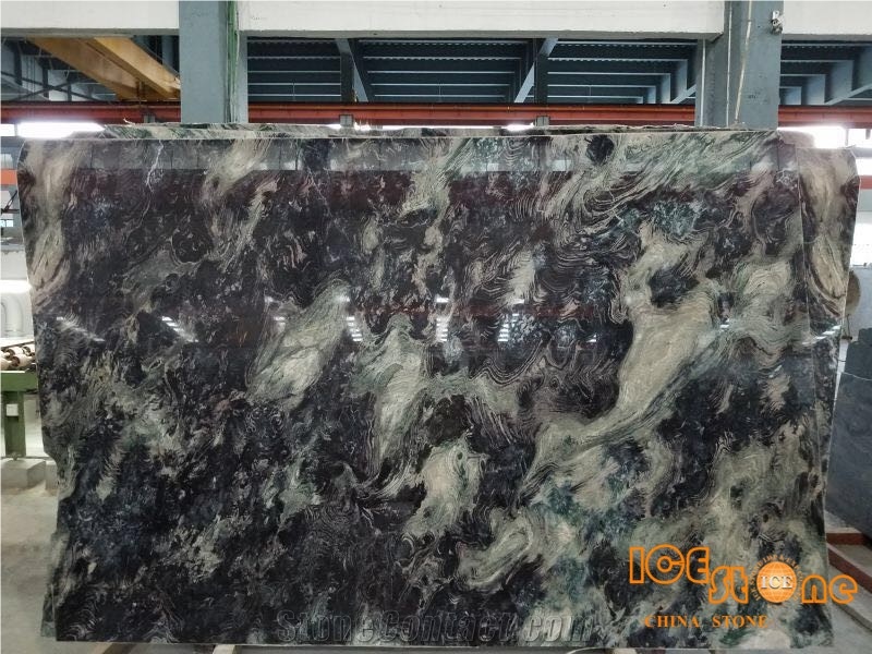 Chinese Polished Marble Own Quarry Factory Premium Marble Slabs Tiles, Forest Mist for Wall Covering Floor Covering from Ice Stone