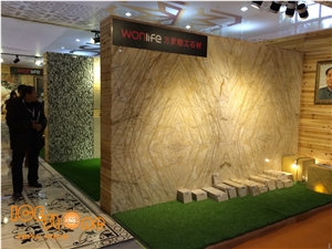 Golden Babylon Spider Gold Marble Slabs Floor Covering Tiles Blocks Van Gogh Basin Wall Cladding