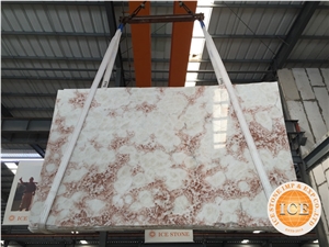 Good Price with China Pink Onyx,Tiles, Slabs,Red House Onyx, Colourful Bookmatch Natural Stone, Polished for Feature Wall,Tv Set,Direct Factory