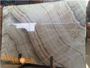 High Polished White Laminated Onyx for Background Wall Design