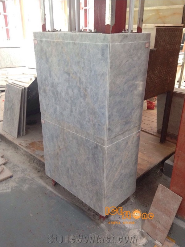 Ice Blue Crystal Onyx China Nature/Transparency/Slabs/Tiles/Cut to Size/Polished/Bookmatch Natural Stone Products/Backlit/Wall Cladding/Floor Covering