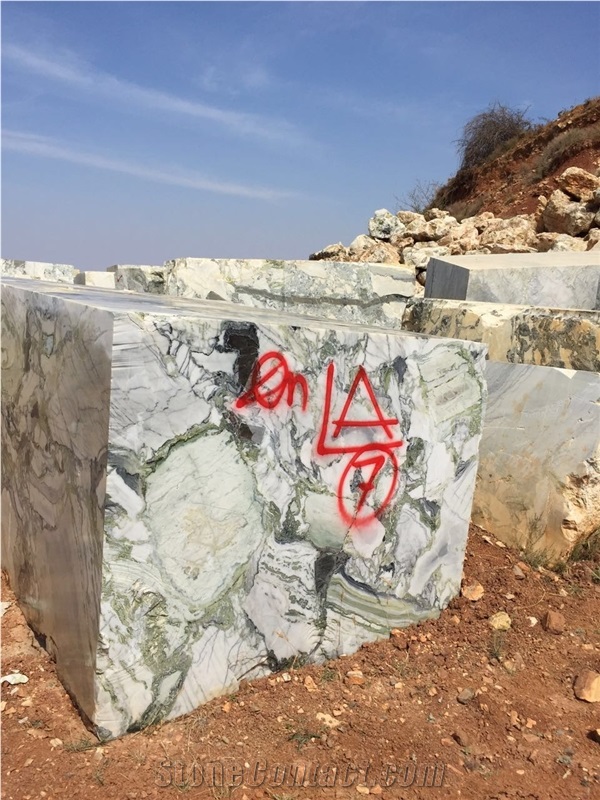 Ice Green Marble Blocks/Ice Connect Marble/Green Marble Building Decoration
