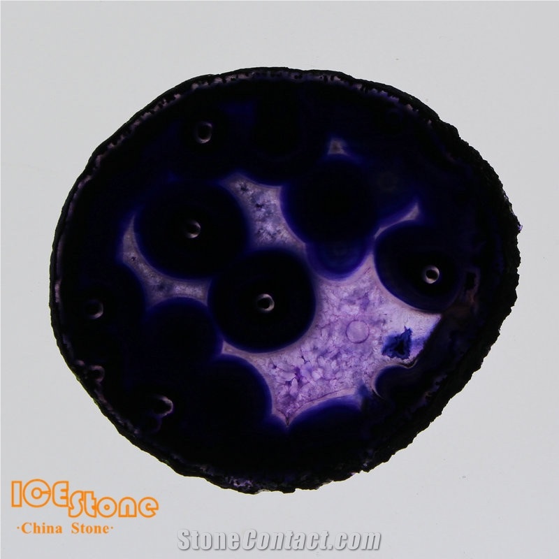 Purple Agate Slices/Semi Precious Slabs/Gemstone Slabs