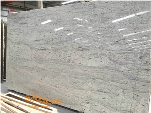 River White Granite Polished Slabs, India White Granite River White Granite Polished Slabs, India White Granite