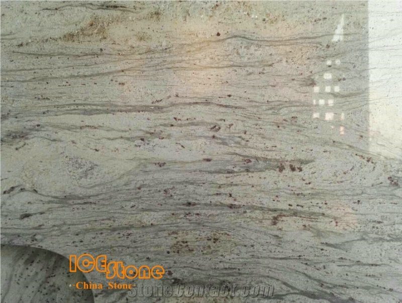 River White Granite Polished Slabs, India White Granite