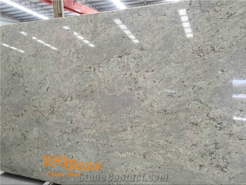River White Granite Polished Slabs, India White Granite