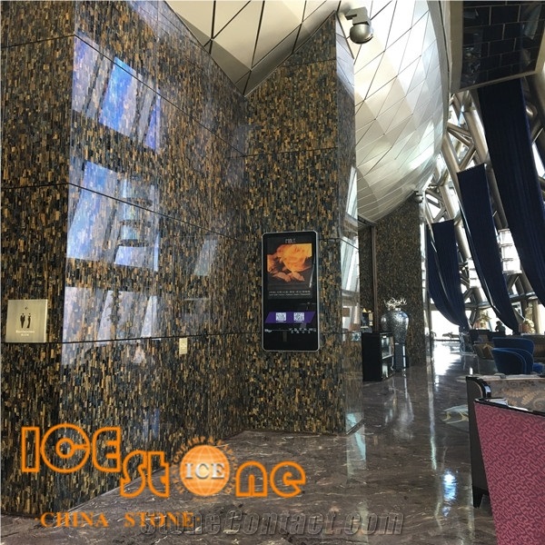 Semi Precious Tiles, Semi Precious Slabs, Semi Precious Stone Wall,Tiger Eye, Semi Precious Stone Panels,Semiprecious Stone Tiles