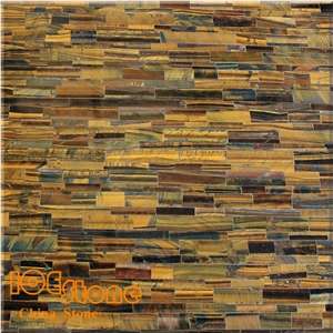 Tiger Eye Yellow Semi Precious Stone Panels