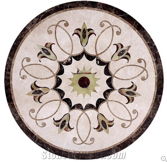 Water Jet Machine Tile Marble Cutting Waterjet Cutting Medallion Design
