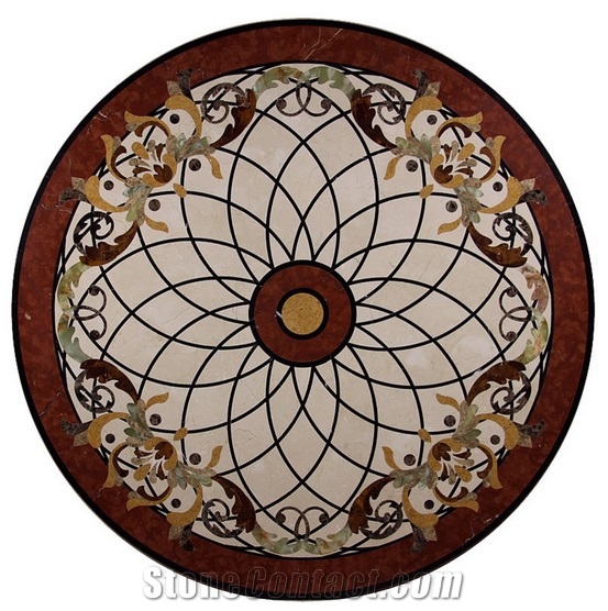 Water Jet Machine Tile Marble Cutting Waterjet Cutting Medallion Design
