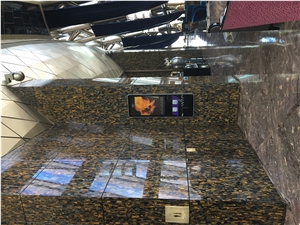 Yellow Tiger Eye Semi Precious Stone Slabs Tiles Wall Coving Tiles for Hotel Project