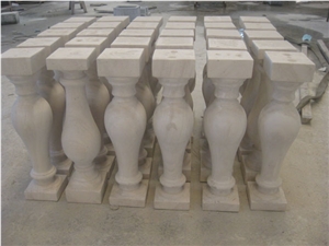 Cerma Mocca Limestone Balustrade & Railings/Stone Baluster/Stone Railings/Staircase Rails