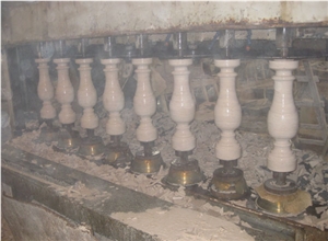 Cerma Mocca Limestone Balustrade & Railings/Stone Baluster/Stone Railings/Staircase Rails