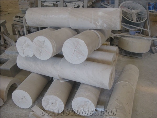 Cerma Mocca Limestone Balustrade & Railings/Stone Baluster/Stone Railings/Staircase Rails