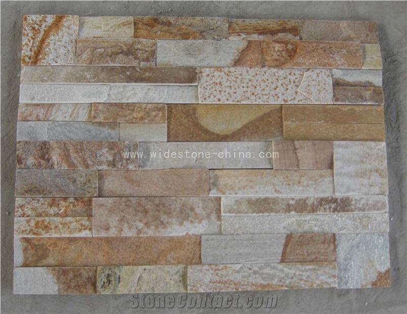 China Quartzite Cultured Stone/Wall Cladding/Stacked Stone Veneer/Corner Stone Clearance