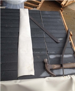Chinese Cheap Dark Grey Granite G654 Flamed Tiles,350x150/250/350x60mm Pavestone