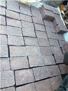Chinese Porphyry Red Paving Stone,Cube Stone, Cobble Stone, Paving Set