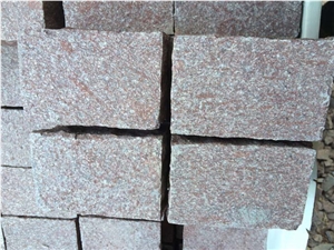 Chinese Porphyry Red Paving Stone,Cube Stone, Cobble Stone, Paving Set