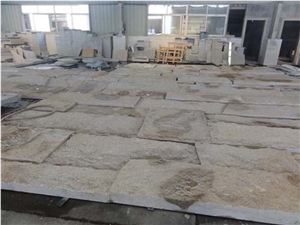 Chinese Yellow Granite G682 Rustic Granite Natural Split Wall Cladding for Singapore
