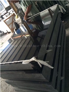 G684 Black Basalt, Natural Black Stone Wall Tiles, Wall Panels 150*80/90*9cm Polished
