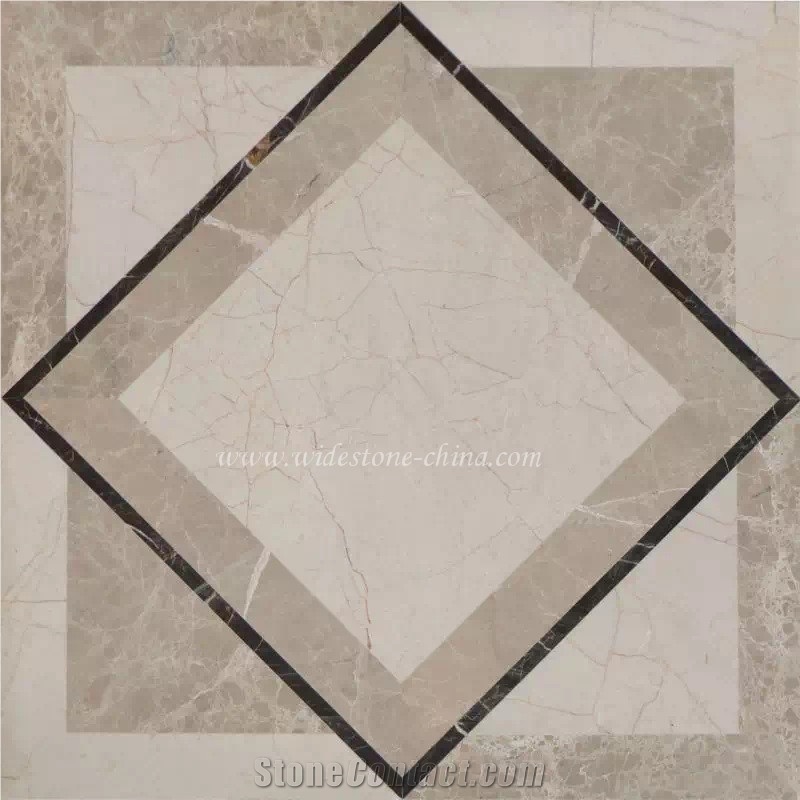 Marble Floor Tile, Waterjet Marble Medallions, Floor & Wall Marble Ornament