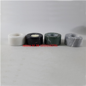 Cylinder Shape White Marble Candle Holder / Cylinder Shape Green Marble Candle Holders /Cylinder Shape Green Marble Candle Holders /Cylinder Shape Grey Marble Candle Holders