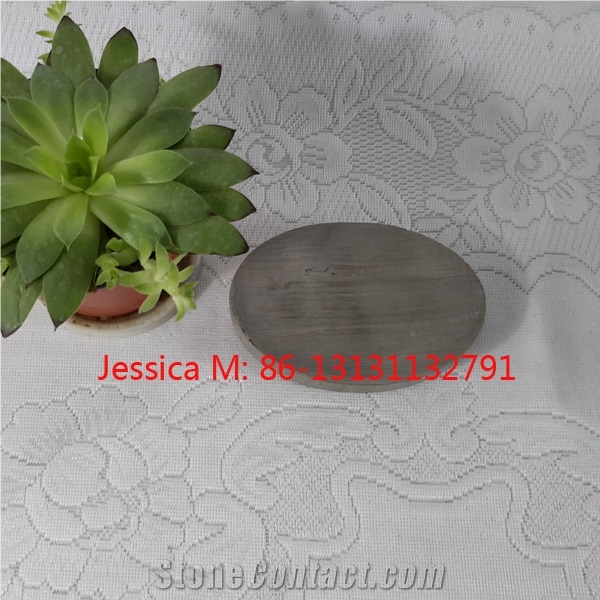 Grey Marble Soap Dish