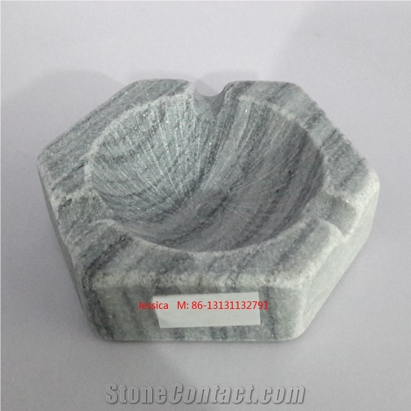 Hexagonal Stone Ashtrays /Hexagonal Marble Ashtrays Interior Design