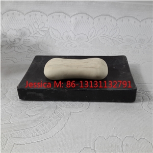 Rectangular Black Marble Soap Dish /Rectangular Shape Black Marble Soap Holder