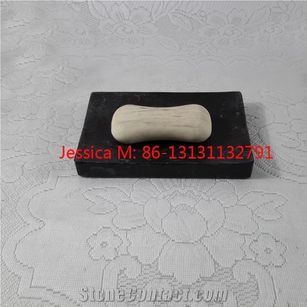 Rectangular Black Marble Soap Dish /Rectangular Shape Black Marble Soap Holder