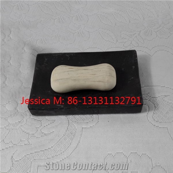 Rectangular Black Marble Soap Dish /Rectangular Shape Black Marble Soap Holder