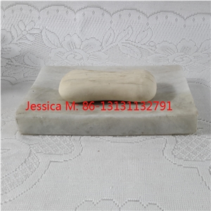 Rectangular Marble Stone Bar Soap Dish Holder