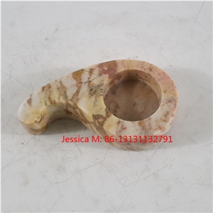 Stone Candle Holder - Yin and Yang /Fengshui Stone Candle Holder