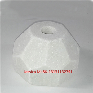 Wedding Decorative White Marble Candle Holder