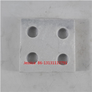 White Marble Stone 4 Hole Tealight Candle Holder