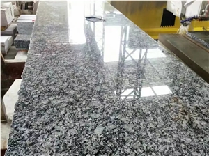China Surf White Wave Flower White Granite Polished Slabs Tiles