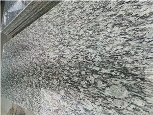 China Surf White Wave Flower White Granite Polished Slabs Tiles