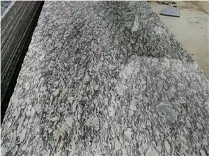 China Surf White Wave Flower White Granite Polished Slabs Tiles