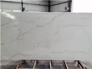 White Calacatta Quartz, Artificial Stone, Solid Surface Slabs, Tiles